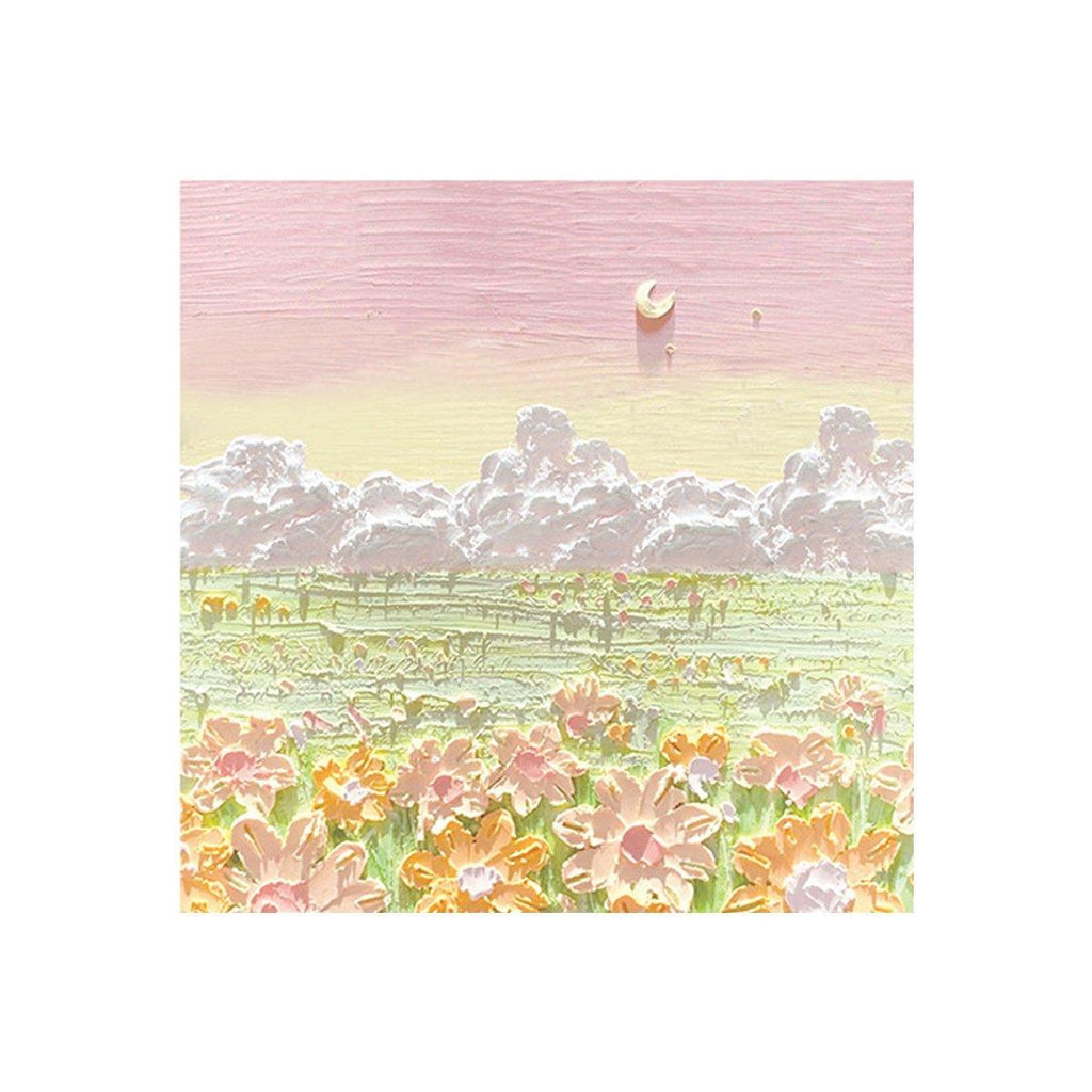 800 Sheets Colorful Oil Painting Sticky Notes Memo Pads Self-Adhesive Notes - 4#