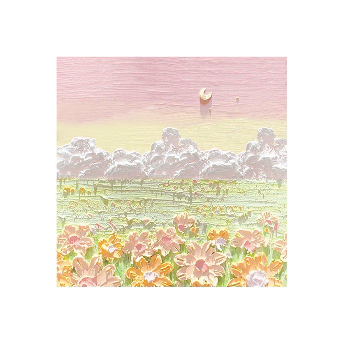 800 Sheets Colorful Oil Painting Sticky Notes Memo Pads Self-Adhesive Notes - 4#