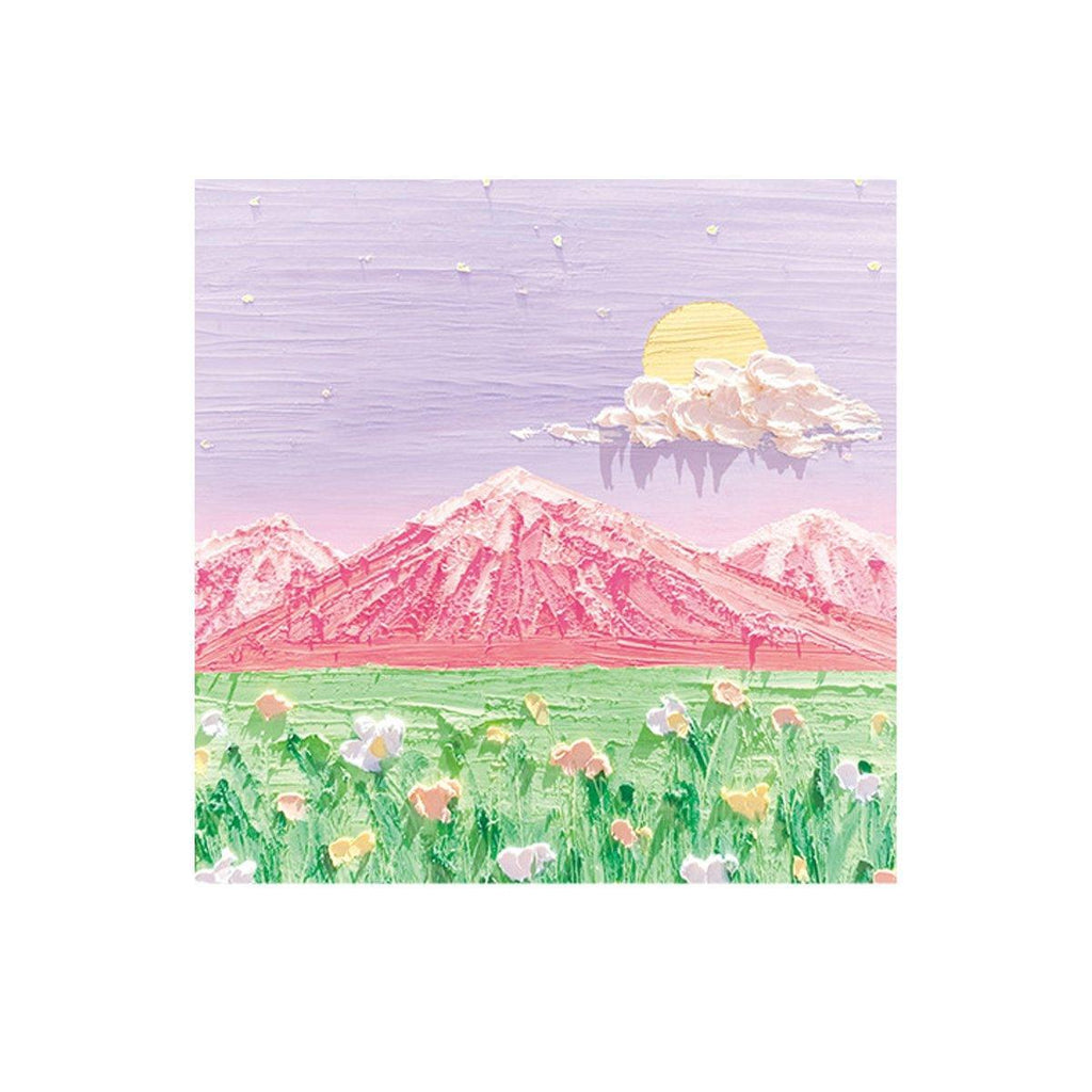 800 Sheets Colorful Oil Painting Sticky Notes Memo Pads Self-Adhesive Notes - 4#