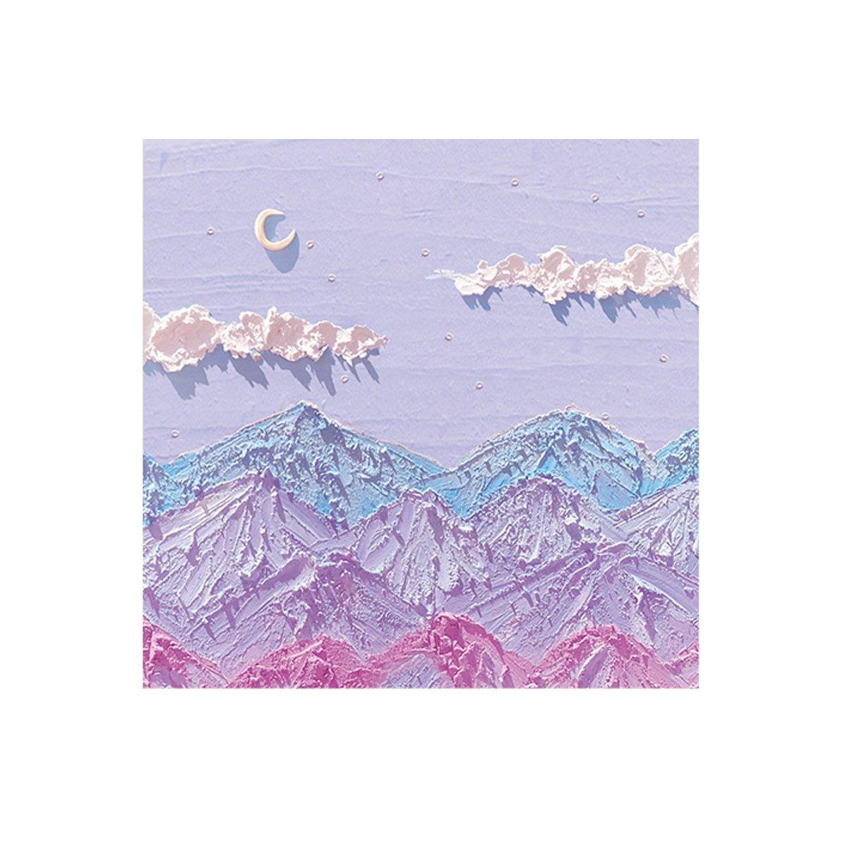 800 Sheets Colorful Oil Painting Sticky Notes Memo Pads Self-Adhesive Notes - 5#
