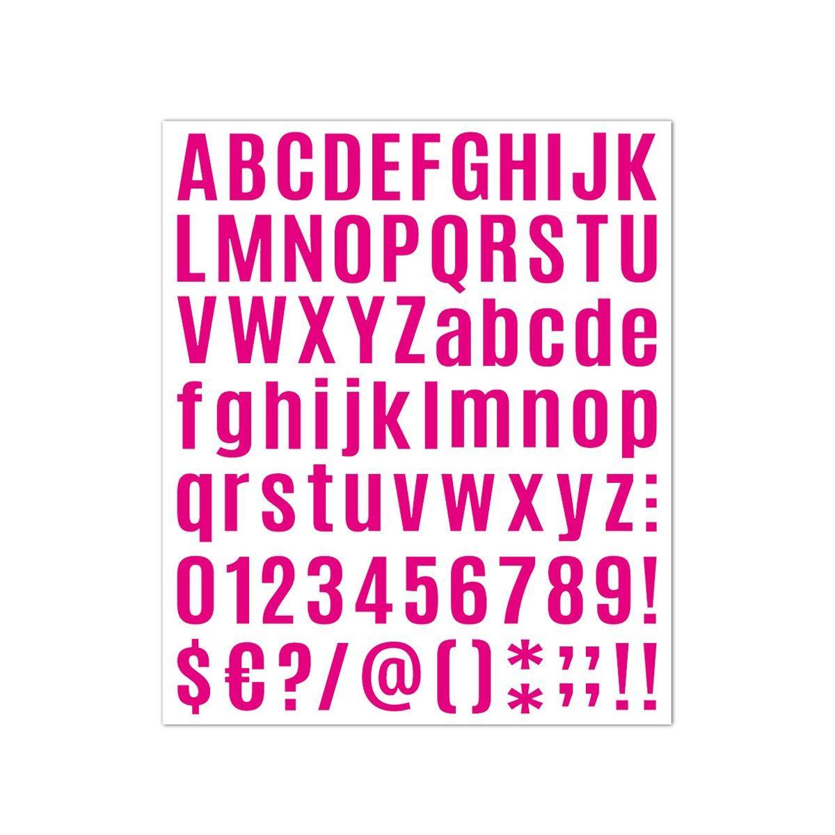 10pcs Letter Stickers Colorful DIY Scrapbooking Water Bottle Greeting Cards - Rose Red