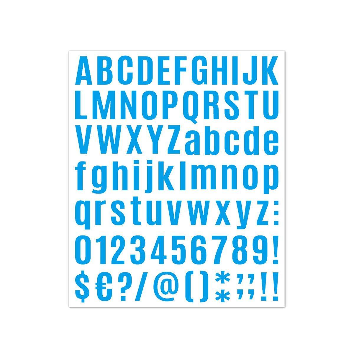 10pcs Letter Stickers Colorful DIY Scrapbooking Water Bottle Greeting Cards - White