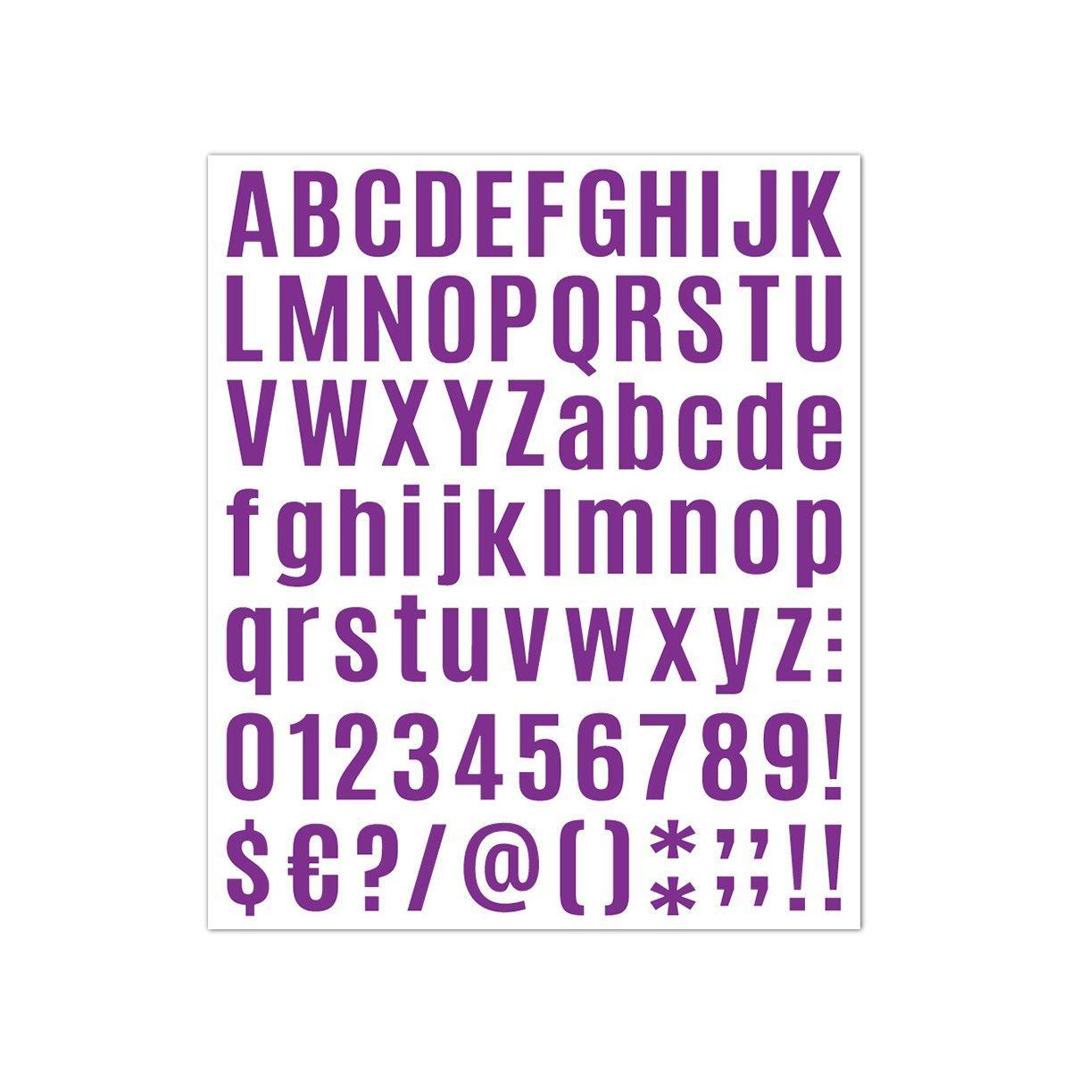 10pcs Letter Stickers Colorful DIY Scrapbooking Water Bottle Greeting Cards - White