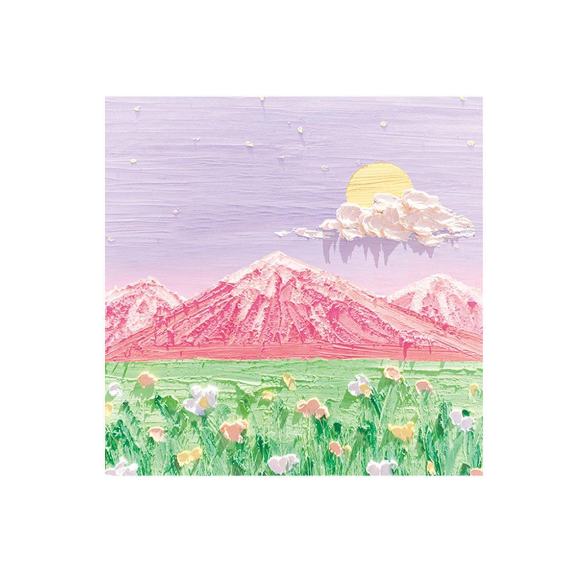 800 Sheets Colorful Oil Painting Sticky Notes Memo Pads Self-Adhesive Notes - 7#