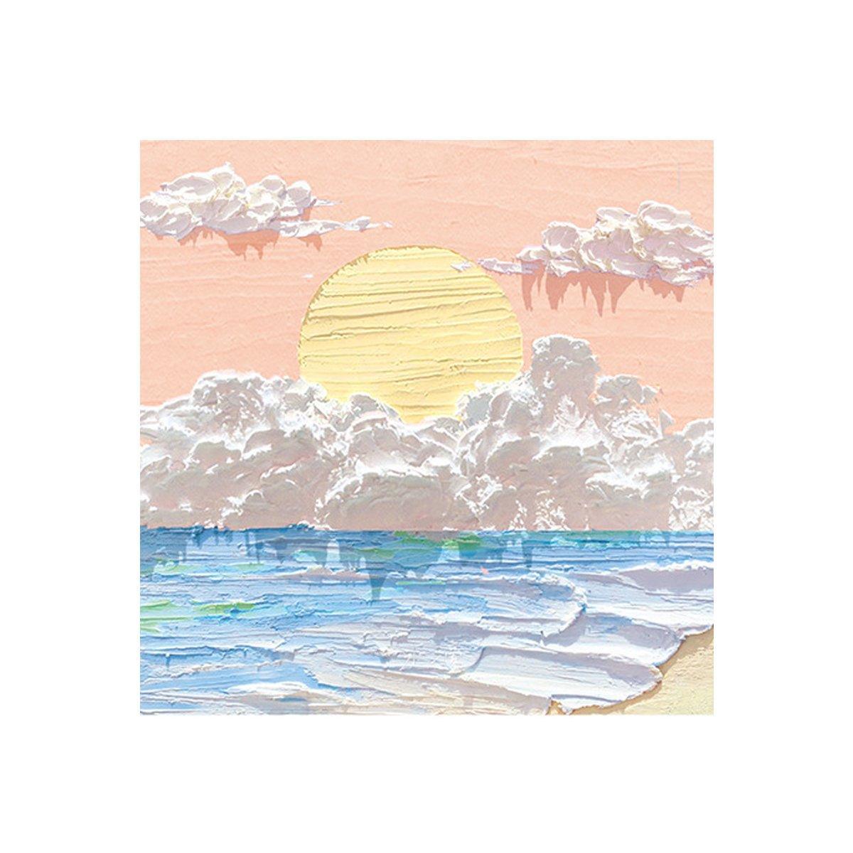 800 Sheets Colorful Oil Painting Sticky Notes Memo Pads Self-Adhesive Notes - 8#
