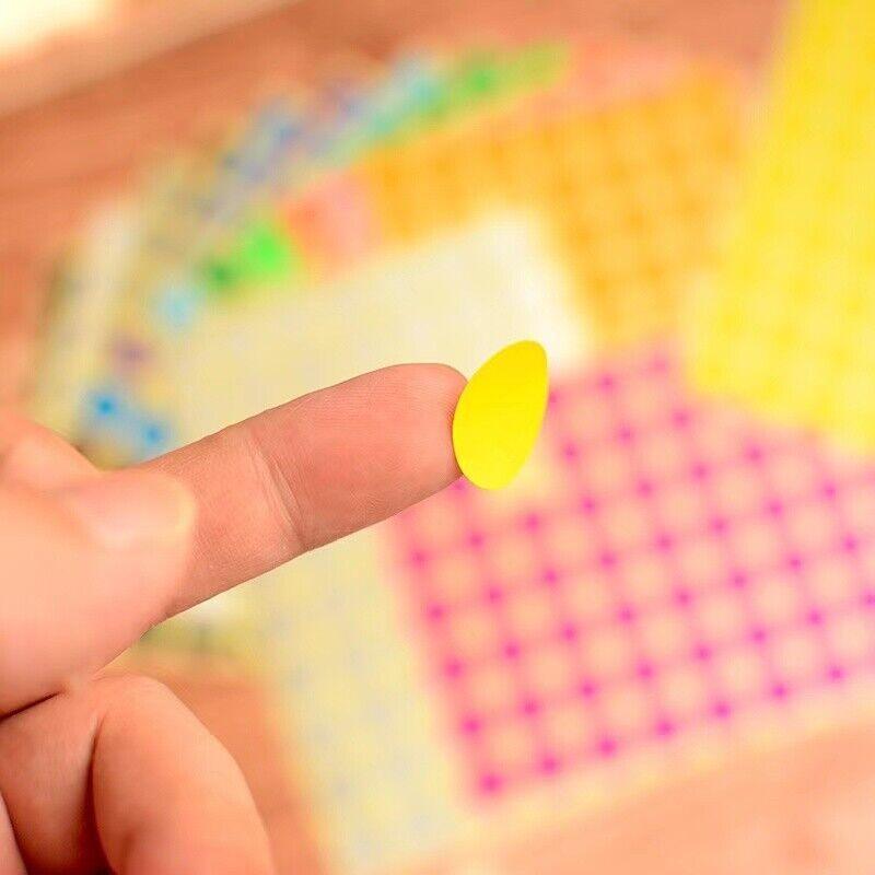 Red Assorted Sizes Colour Sticker Dots Adhesive Round Labels Circular Spot Scrapbook - 8mm*260 Dots