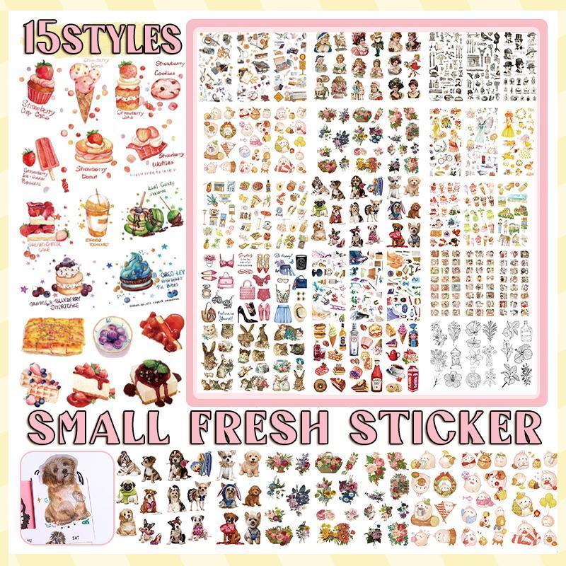 15-Style Creative Student Graffiti Sticker Set Small Fresh Sticker - J-Fashion Clothing