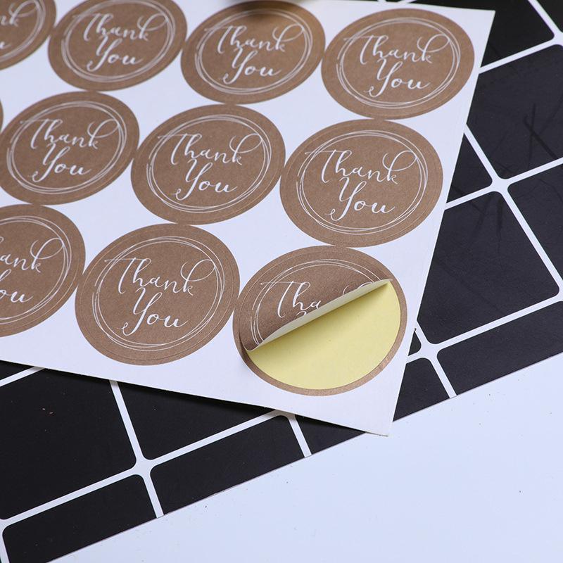 UP TO 80PCS Stickers Labels Thank You Stickers Gift Wrapping Craft Scrapbook DIY - 8*5PCS Style 5