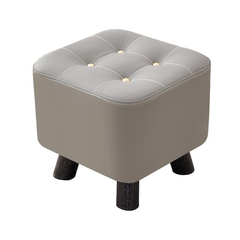 Small Stool Household Sofa Stool Shoes Changing Low Seat for Bedroom and Living - Orange