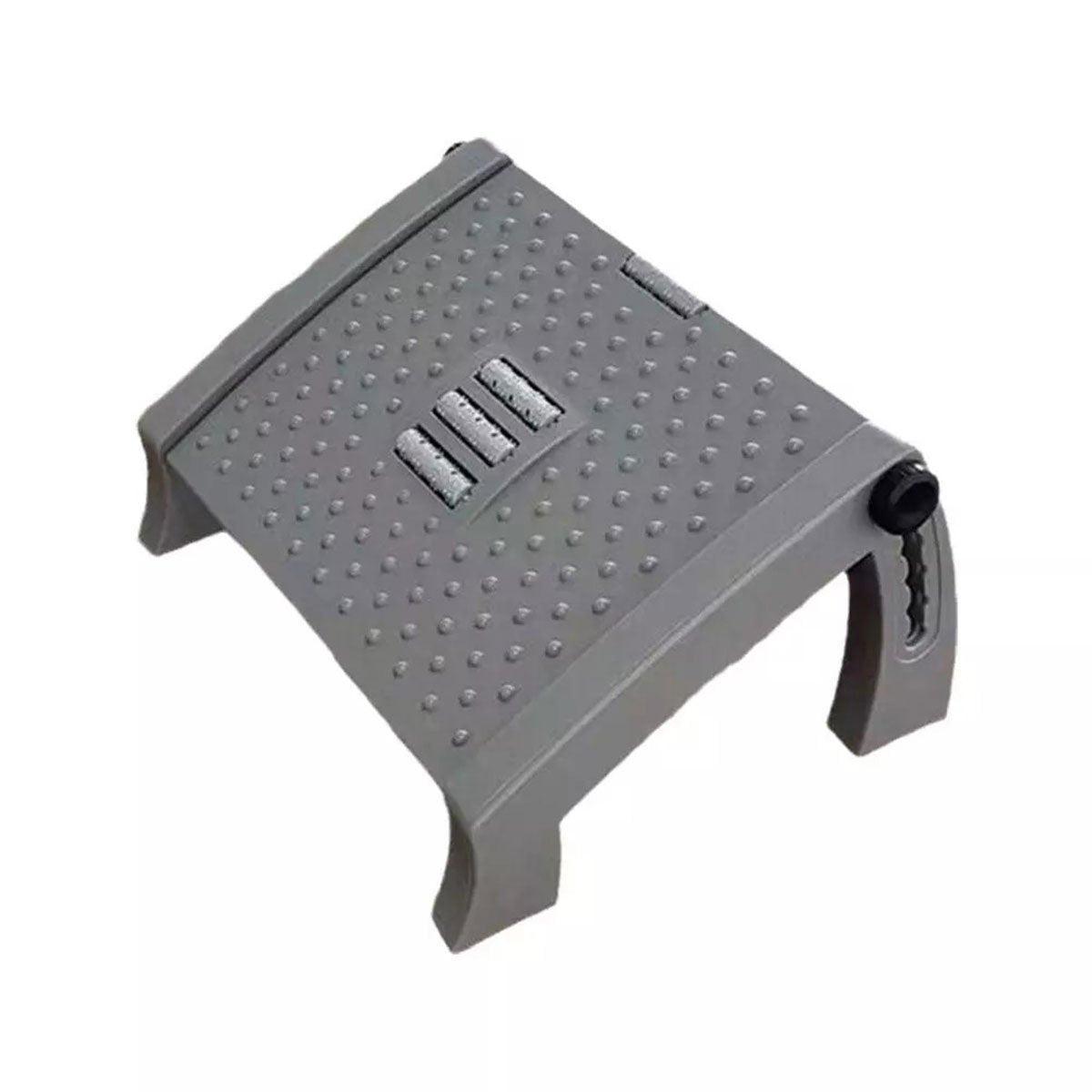 1PC Adjustable Office Foot Rest Pedal Stool Sofa Leg Support for Home or Desk Use - White