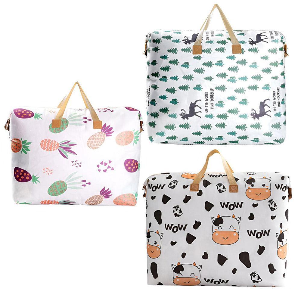 Multipurpose Quilt Storage Bags Waterproof Coated Fabric 4 Sizes Available - Cow 74*22*52cm