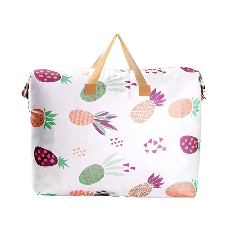 Multipurpose Quilt Storage Bags Waterproof Coated Fabric 4 Sizes Available - Pineapple 74*22*52cm