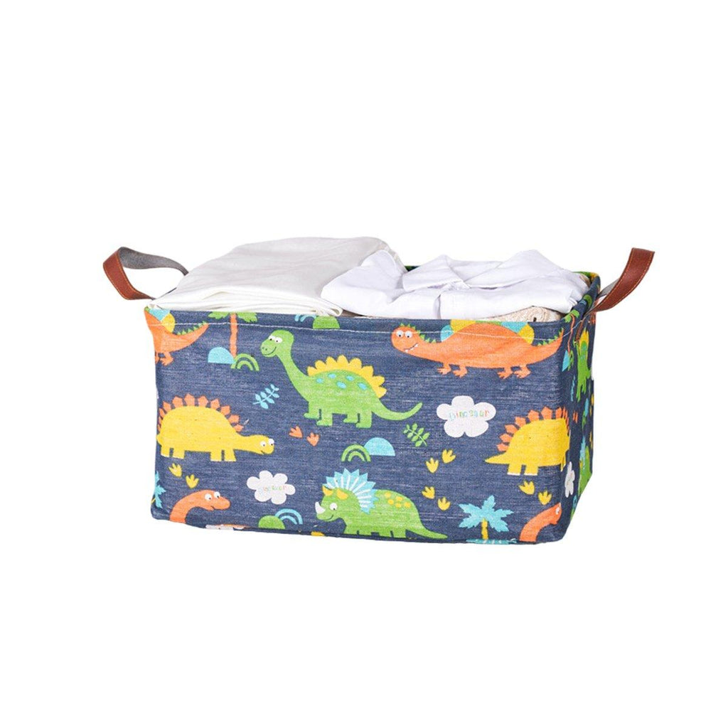 2pcs Foldable Cotton Linen Storage Baskets Home Organizer Box Office Supplies - Haig