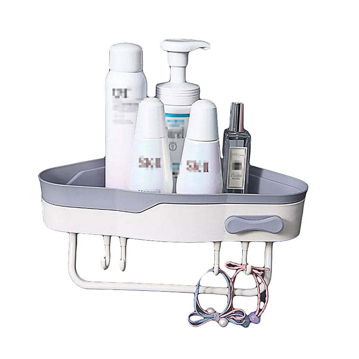 Bathroom Corner Shower Shelf Shampoo Soap Caddy Holder Rack Storage Organiser - Blue