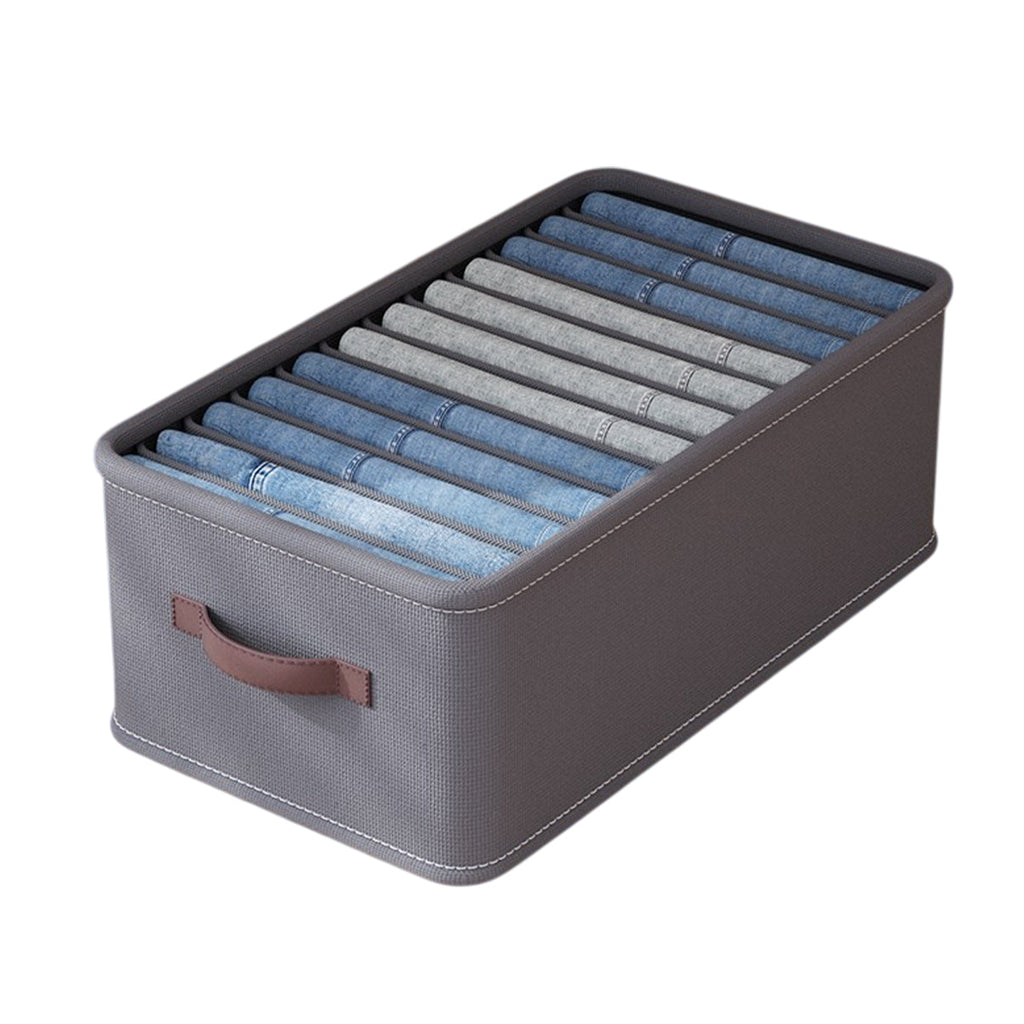 Closet Organizers Storage Bins Portable Washable Organizer for Clothing Socks - Grey-16 Grids
