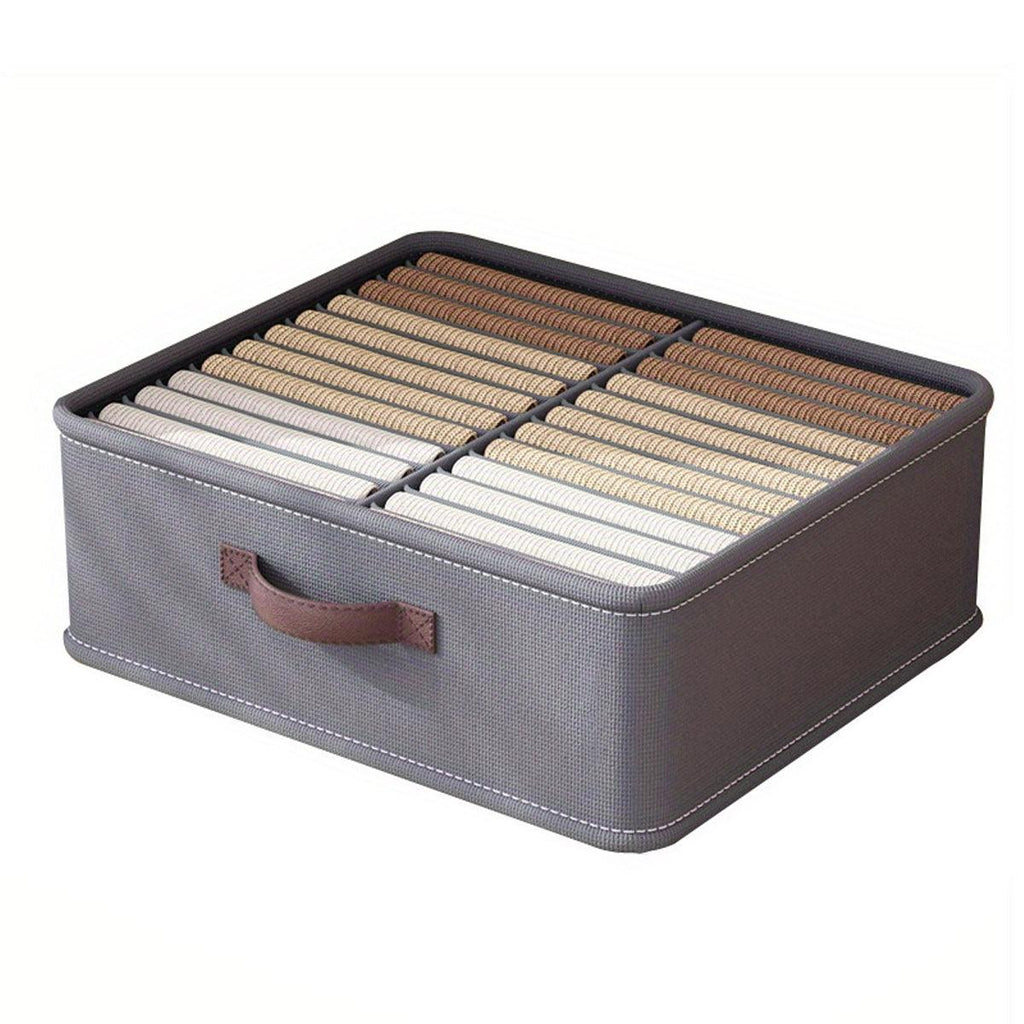 Closet Organizers Storage Bins Portable Washable Organizer for Clothing Socks - Grey-16 Grids