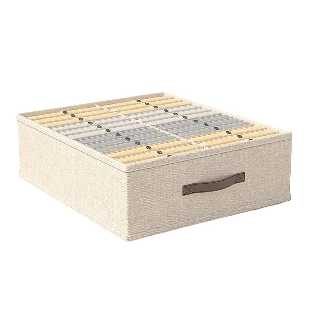 Closet Organizers Storage Bins Portable Washable Organizer for Clothing Socks - Grey-16 Grids