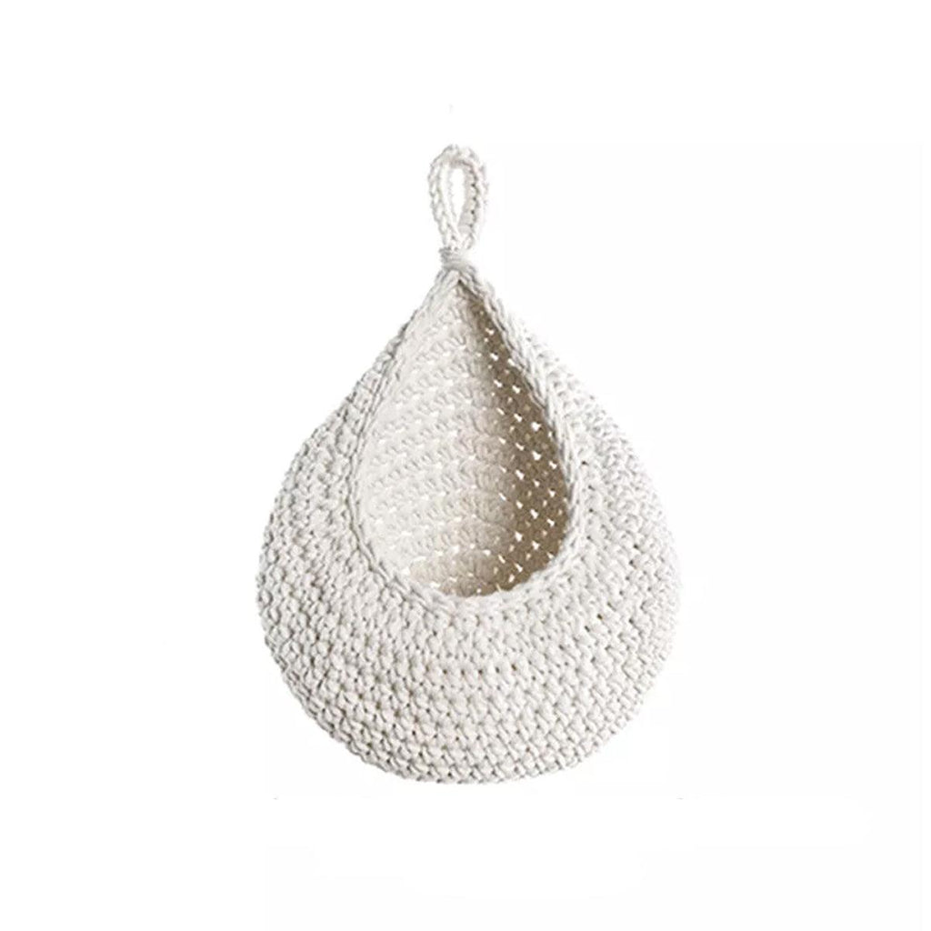 Cotton Rope Woven Storage Basket Wall Mount Fruit Vegetable Organizer Container - Max