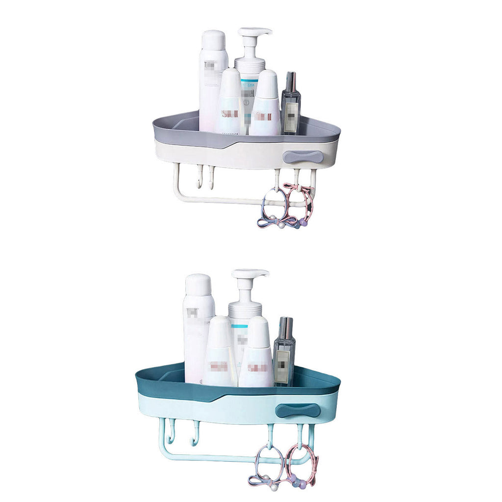 Bathroom Corner Shower Shelf Shampoo Soap Caddy Holder Rack Storage Organiser - White