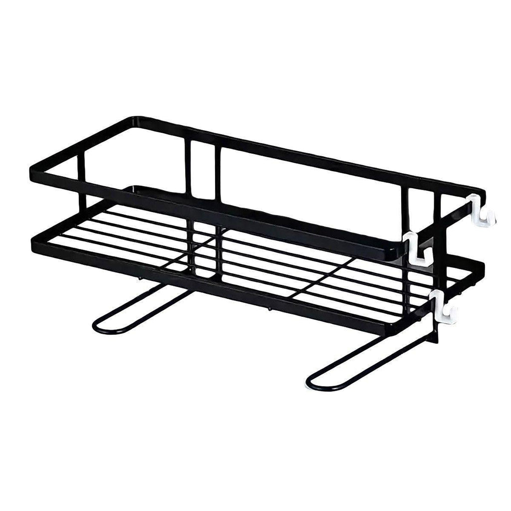 Storage Rack 1Tier Space Saver Over The Toilet Steel Bathroom Shelf Organizer - White