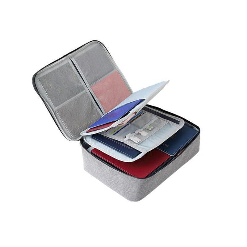 Large Capacity Multi-Layer Document Ticket Storage Bag Certificate File Organize 3 Layers - Black 3 Layers-B3