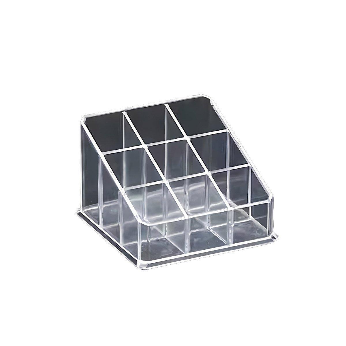 Desktop Transparent Storage Organizer Box Multi-Compartment Display Rack Holder - 16 grids