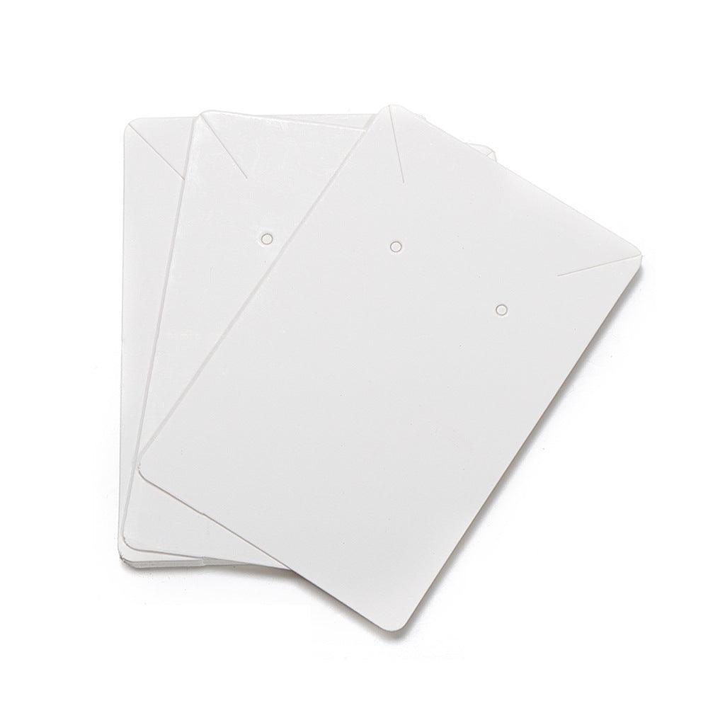 40pcs Jewellery Display Cards Necklace Earring Holder Kraft Paper 6x9cm - Black