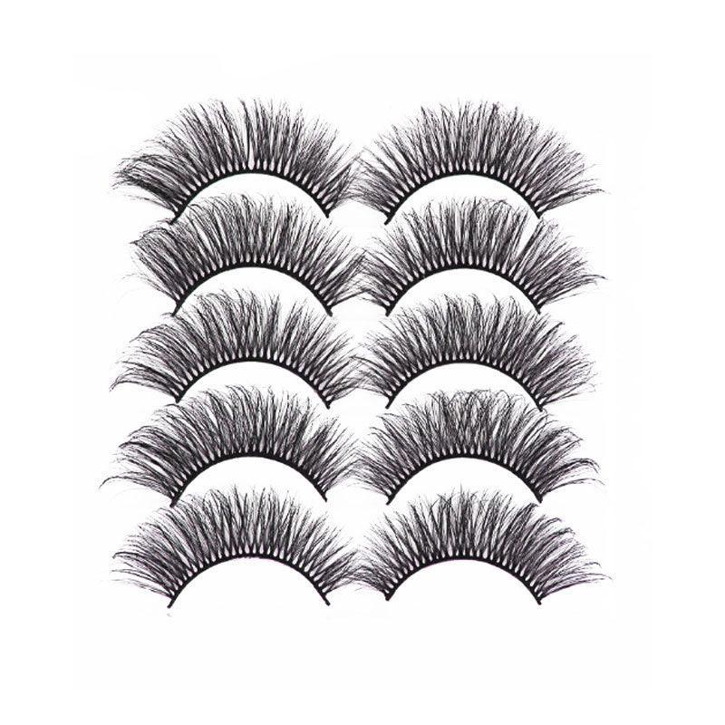 5 Pairs 3D Thick Mink Fake False Eyelashes Natural Long Wispy Makeup Lashes Au - 3D-51