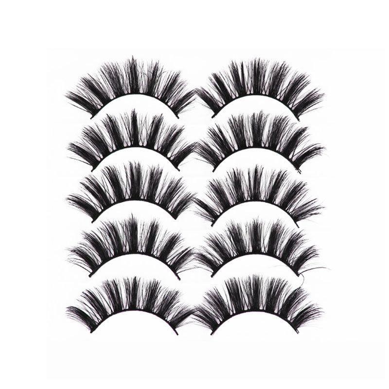 5 Pairs 3D Thick Mink Fake False Eyelashes Natural Long Wispy Makeup Lashes Au - 3D-51
