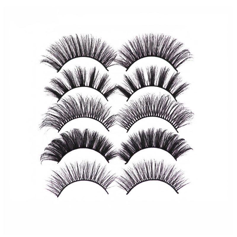 5 Pairs 3D Thick Mink Fake False Eyelashes Natural Long Wispy Makeup Lashes Au - 3D-51
