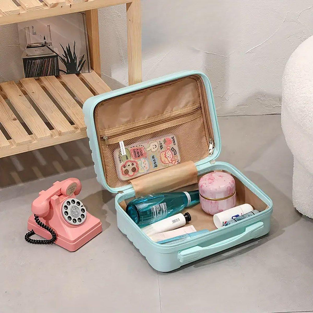 Portable 14 Inch Suitcase Mini Small Travel Storage Hand Gift Box - Green