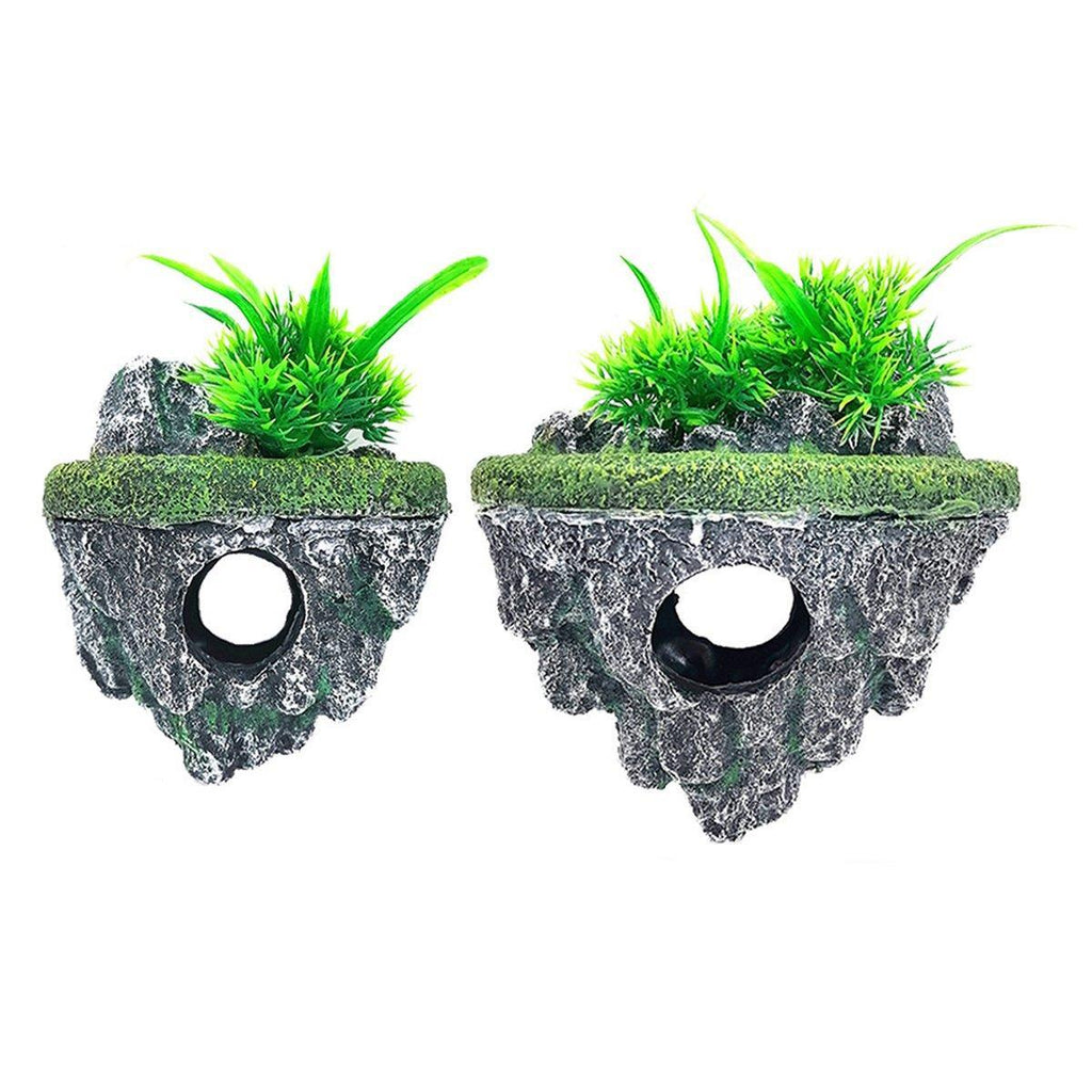 Fish Tank Aquascape Hoverstone Decoration Natural Rock Landscaping for Aquarium - S
