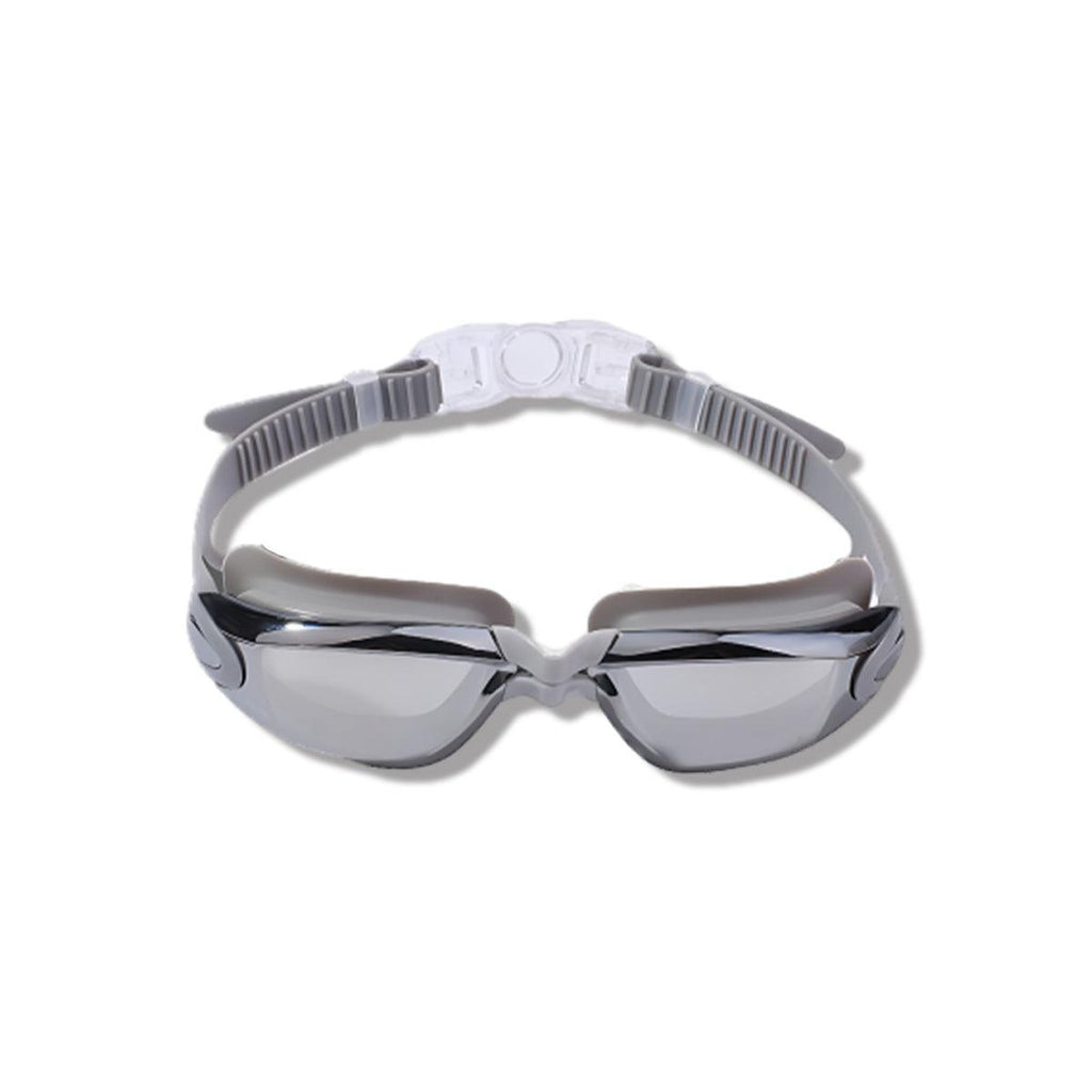 Unisex Swimming Goggles Waterproof Anti Fog Adjustable Swim Glasses for Men Women - Black