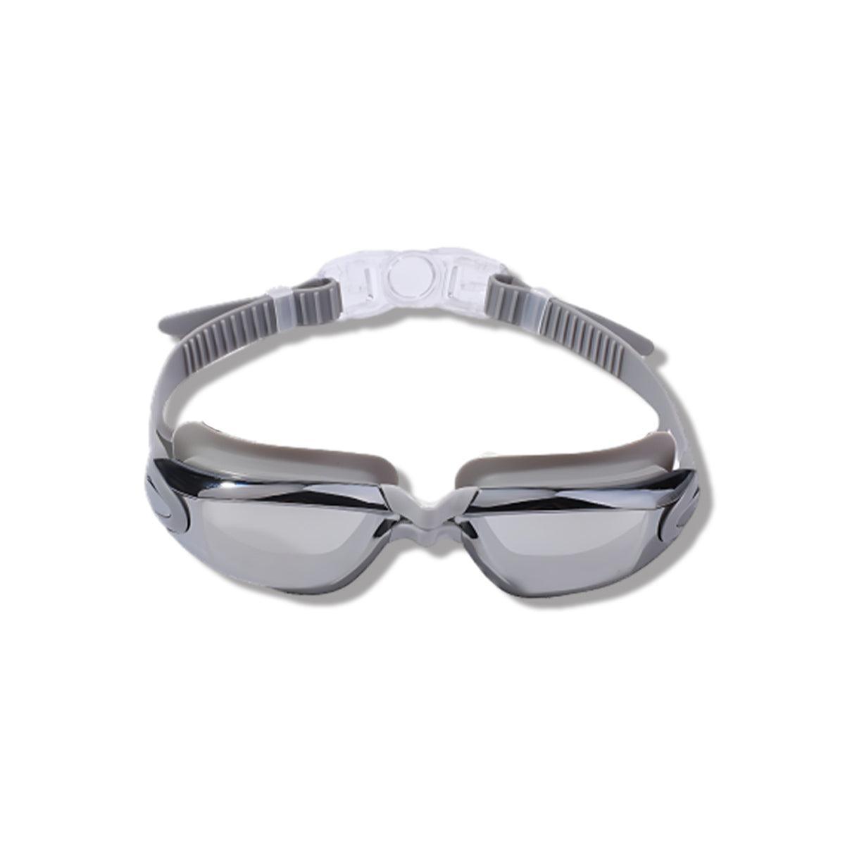 Unisex Swimming Goggles Waterproof Anti Fog Adjustable Swim Glasses for Men Women - Black