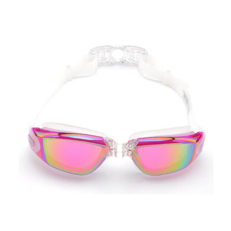 Unisex Swimming Goggles Waterproof Anti Fog Adjustable Swim Glasses for Men Women - Black
