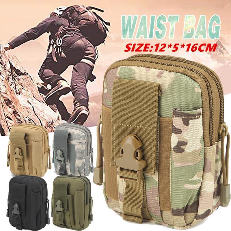 Tactical Waist Bag Utility Military Wallet Pack Belt Molle Multi Purpose Pouch - Air Force