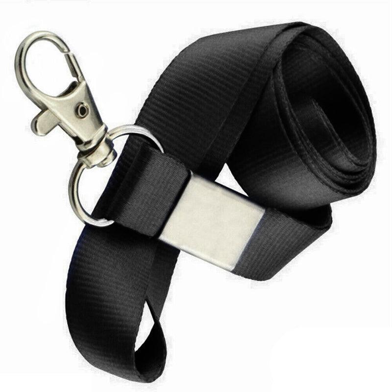 Neck Strap with Clip for ID Badge Name Tag Card Holder Lanyard - Dark Blue