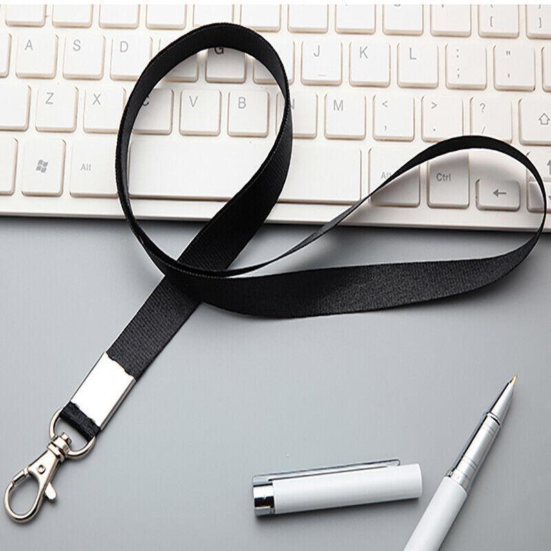 Neck Strap with Clip for ID Badge Name Tag Card Holder Lanyard - Pink