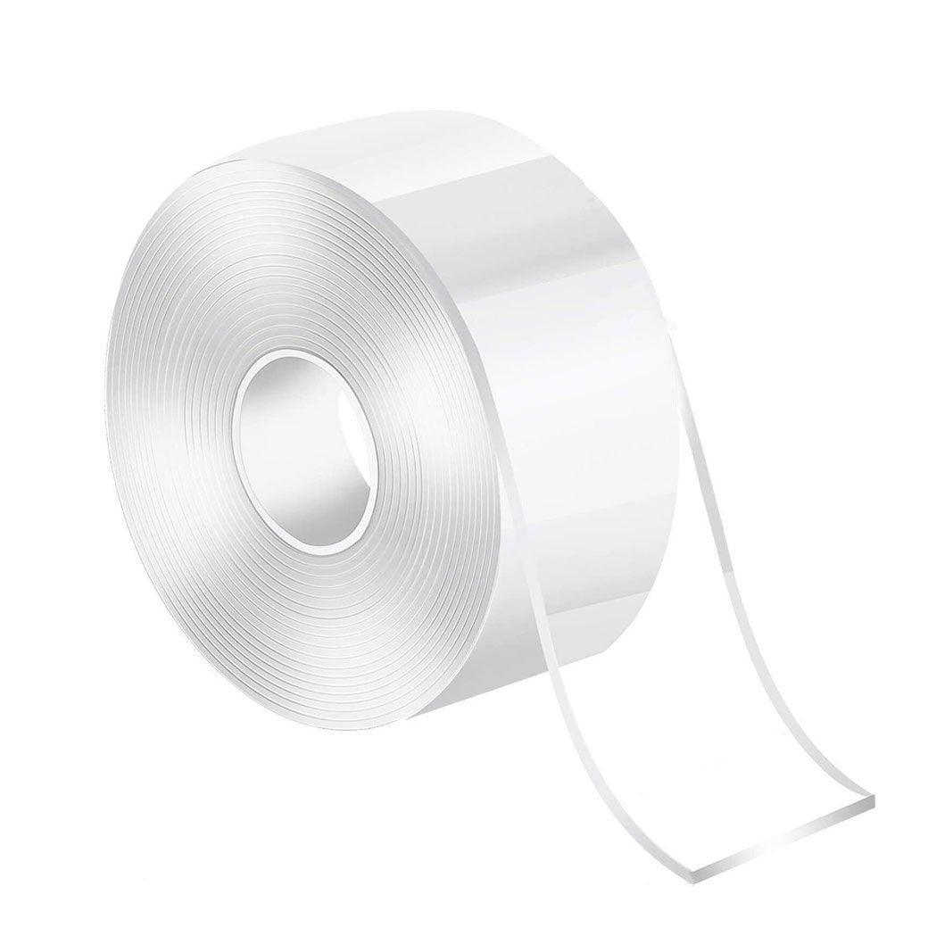 Double Sided Nano Tape Transparent Reusable Adhesive Gel Grip for Home Office - 5cm*2m*1mm (1 Unit)