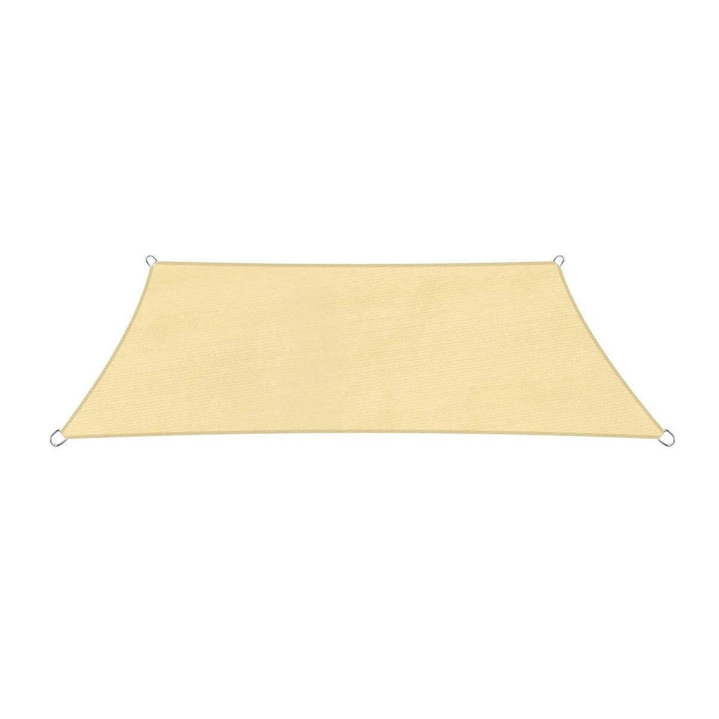 Outdoor Breathable Shade Sail Canopy Triangle Square Patio Garden Sun Shade - 2*4m（Rectangular）