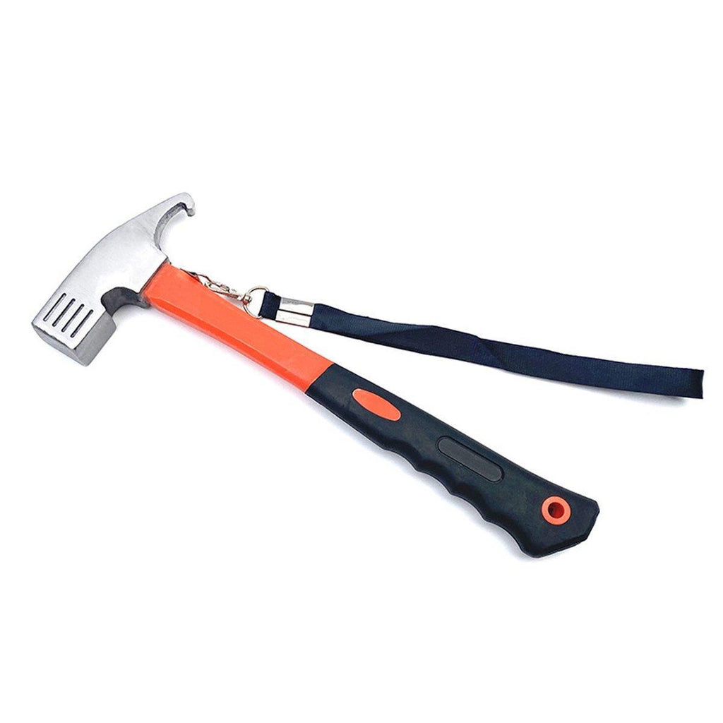 Outdoor Camping Hammer Tent Stake Puller Ground Hammer Heavy Duty Camping Tool - Grey