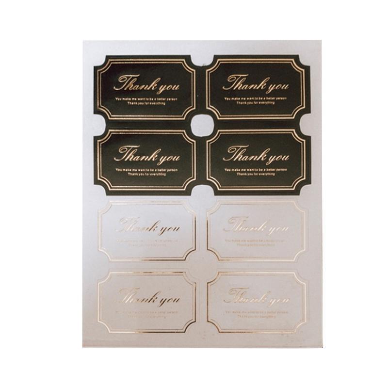UP TO 80PCS Stickers Labels Thank You Stickers Gift Wrapping Craft Scrapbook DIY - 12*5PCS Style 6