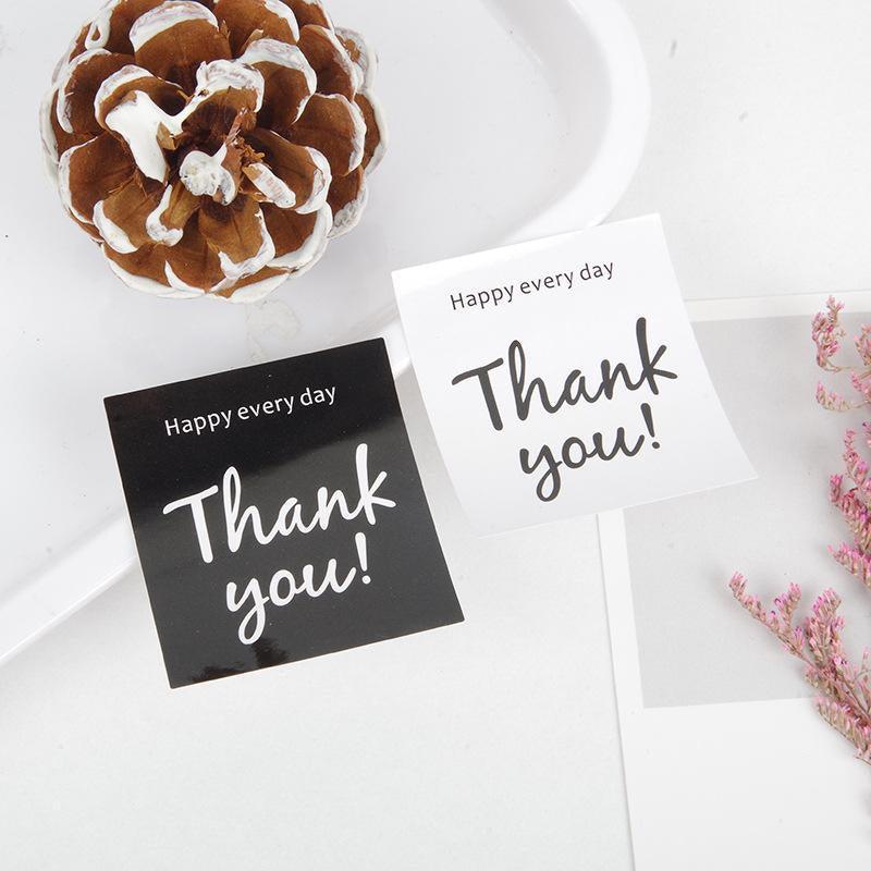 UP TO 80PCS Stickers Labels Thank You Stickers Gift Wrapping Craft Scrapbook DIY - 8*5PCS Style 3