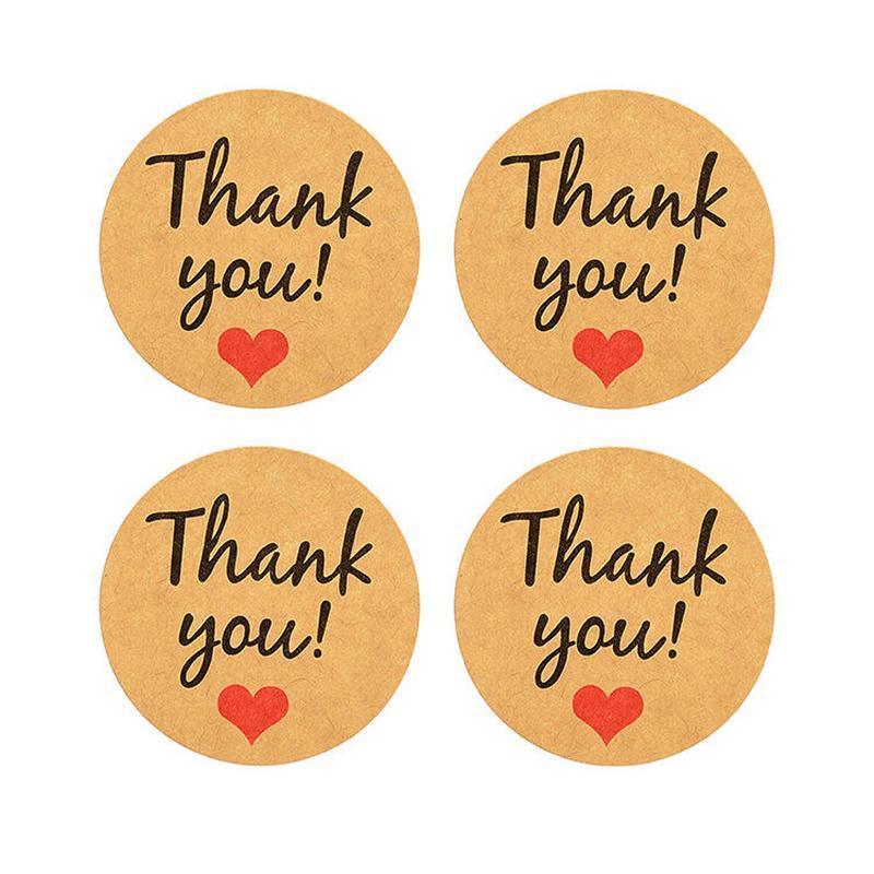 UP TO 80PCS Stickers Labels Thank You Stickers Gift Wrapping Craft Scrapbook DIY - 8*5PCS Style 10