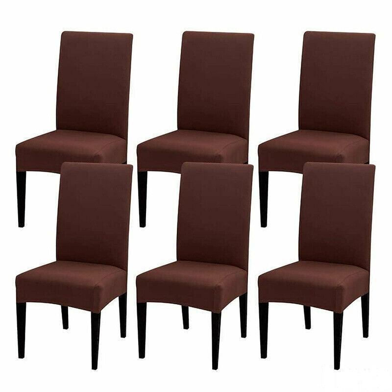 6X Stretch Chair Cover Seat Covers Spandex Washable Banquet Wedding Party Decora - Black