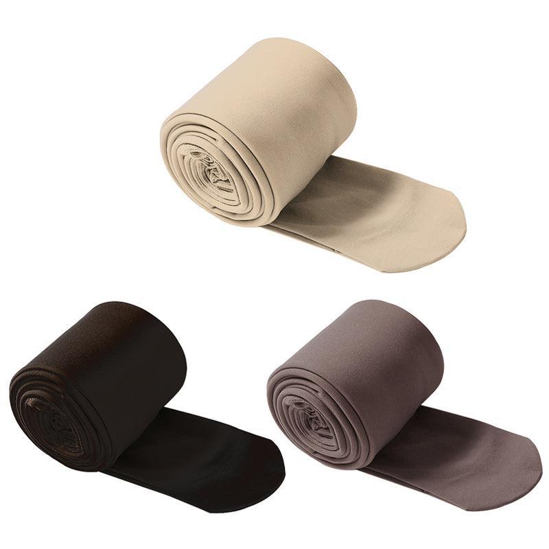 Womens Thermal Lined Translucent Pantyhose Winter Warm Fleece Tights Stockings - Nude-220g