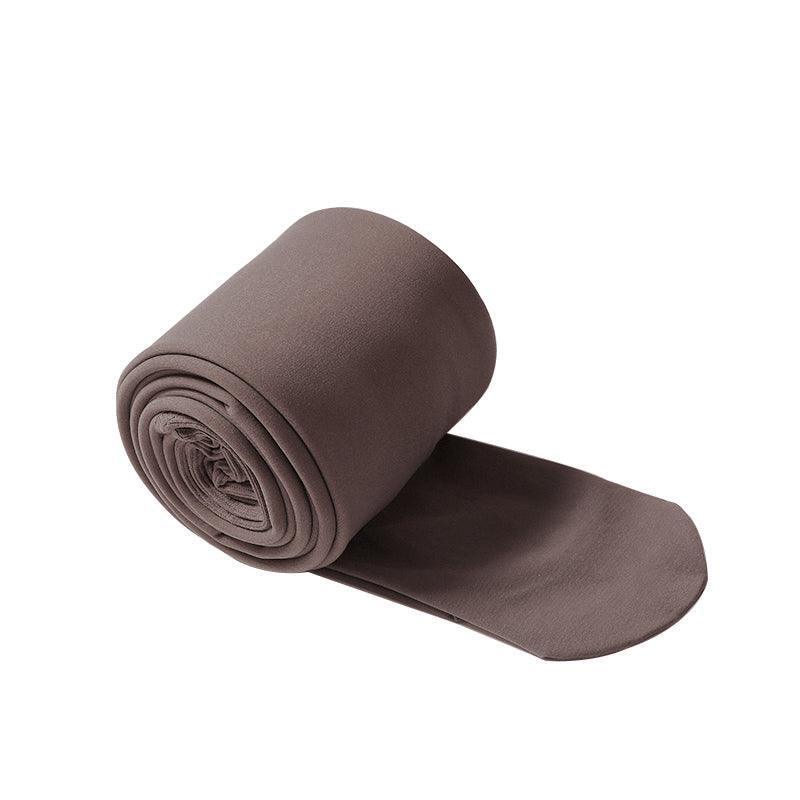 Womens Thermal Lined Translucent Pantyhose Winter Warm Fleece Tights Stockings - Nude-220g