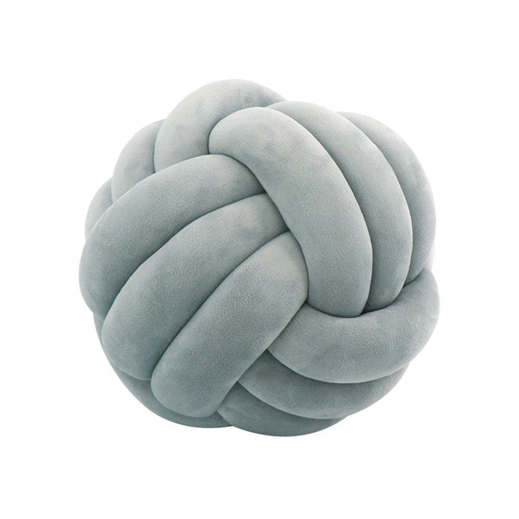 Three-Strand Braided Round Pillow Sofa Cushion Decorative Pillow for Living Room - Azure
