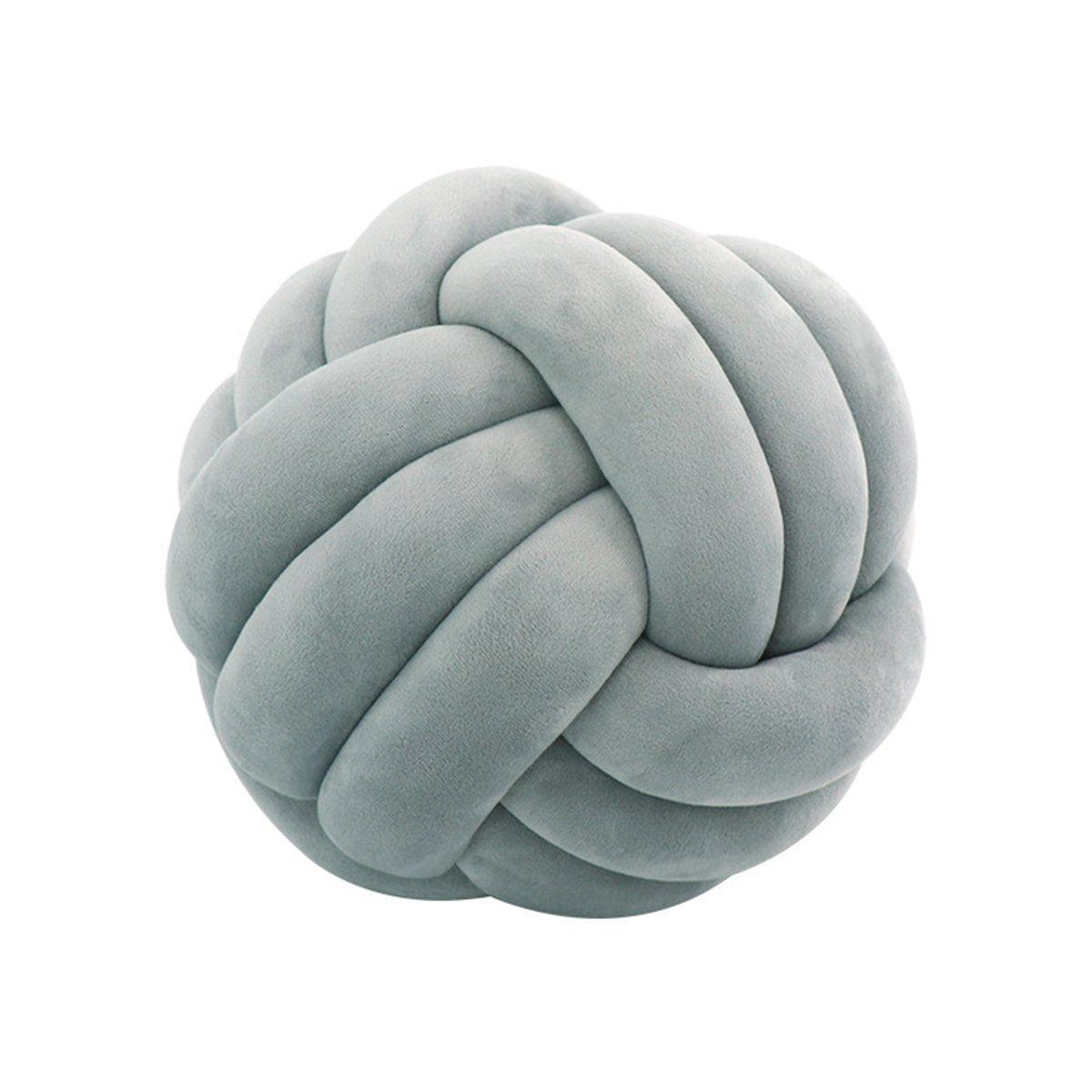 Three-Strand Braided Round Pillow Sofa Cushion Decorative Pillow for Living Room - Curcuma