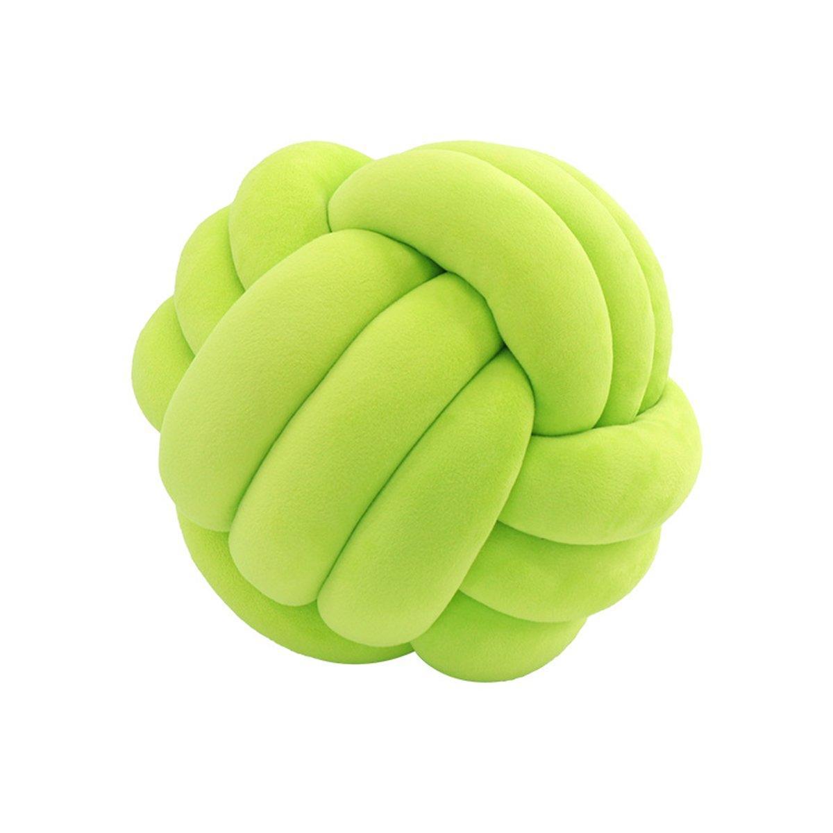 Three-Strand Braided Round Pillow Sofa Cushion Decorative Pillow for Living Room - Dark Grey